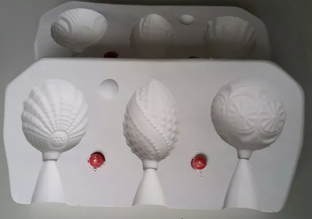 1 Giessform für Keramik M-1005 Christbaumkugeln - 3 St  in 1 Form -
