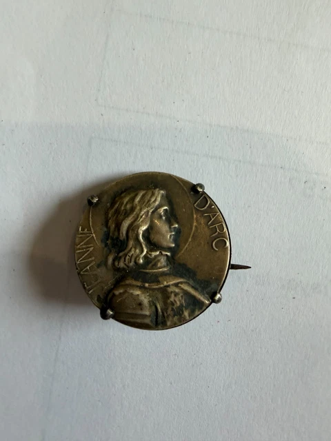Broche Croix de Lorraine avec Jeanne d'Arc