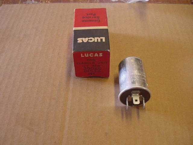 NOS Lucas Flasher Austin Healey + Bugeye Jaguar XKE MGA MGTD TR3 TR6 Lotus Cobra