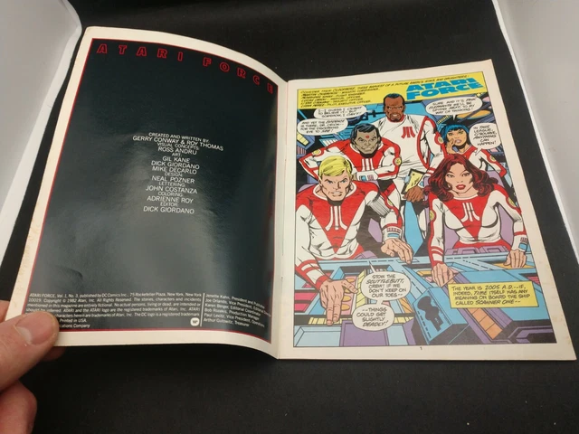 Atari Force #3 Mini Comic Book (DC, 1982) 4 7/8" x 7" - RARE VIDEO GAME PROMO 2