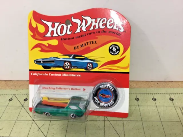 Hot Wheels green Deora 30th Anniversary car metal base Redlines FREE ship