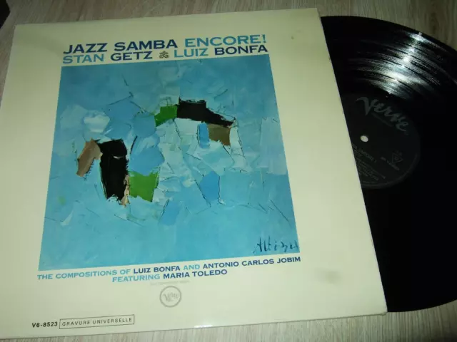 Stan Getz/Luiz Bonfa : Jazz Samba Encore Lp Verve V6-8523 France