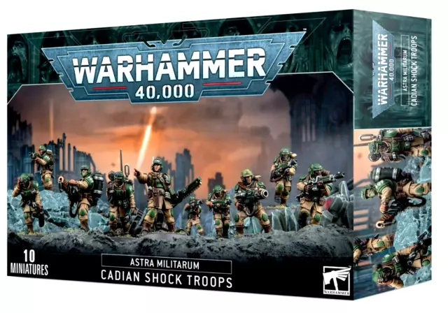 Warhammer 40k Astra Militarum Cadian Shock Troops NIB