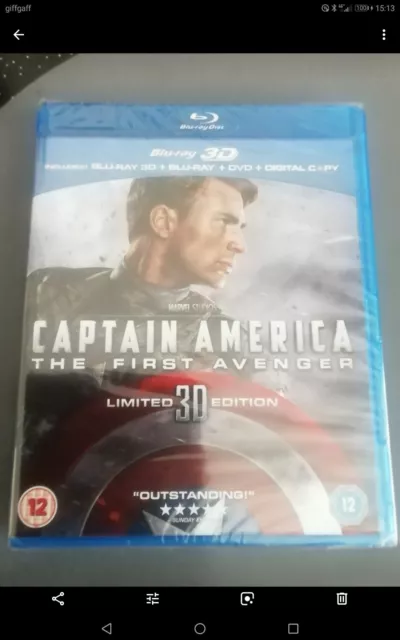 Captain America - The First Avenger Limited 3d Edi (Blu-ray 3D + 2D + Dvd, 2011)