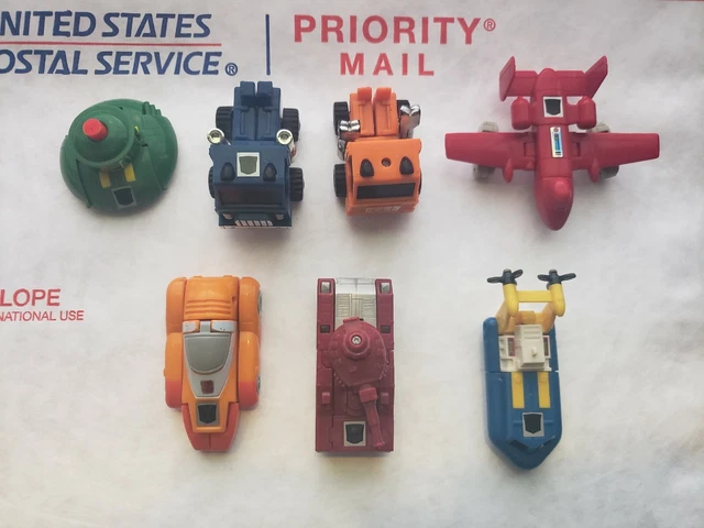 G1 Takara Hasbro Transformers Minibots WHEELIE POWERGLIDER COSMOS HUFFER 7 LOT