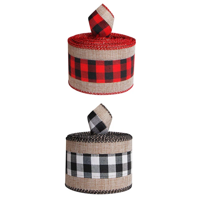 2 rollen von Weihnachten Dekorative Band Winter Bänder für Handwerk