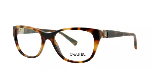 NEW CHANEL CH 3285 1425 52mm Brown Havana Eyeglasses Frames Italy