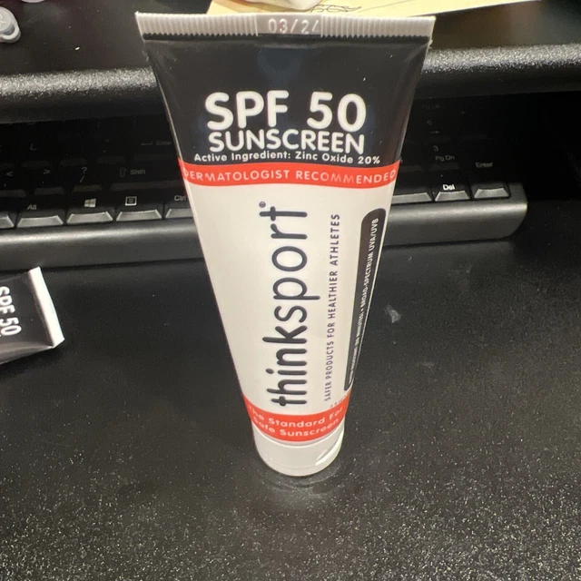 THINKSPORT SPF 50+ SUNSCREEN 3 oz  Sunscreen Made in USA Exp- 03/24
