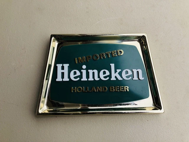 Vintage Imported HEINEKEN Beer Plastic Sign Van Munching NY