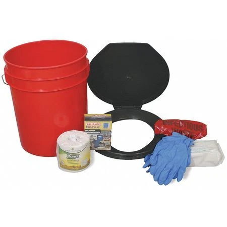 Ready America 71640 Emergency Toilet Kit, Plastic Case, 4 Person
