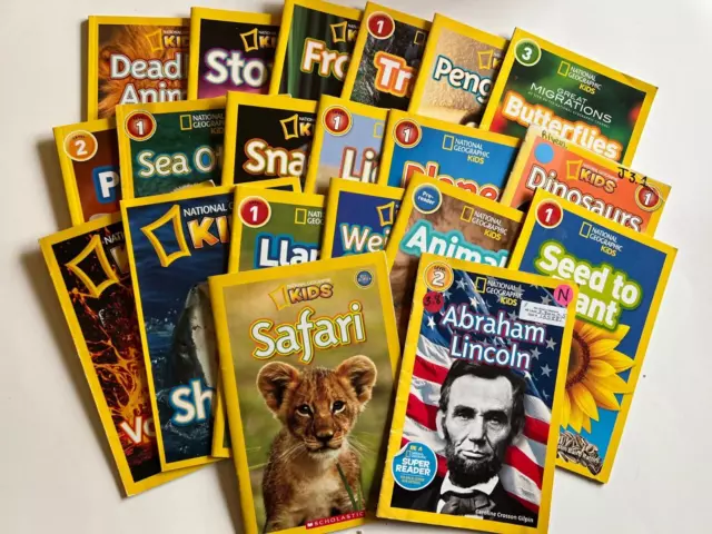 Lot 20 PB NATIONAL GEOGRAPHIC KIDS SCIENCE HISTORY Readers Level 2-3  History L3