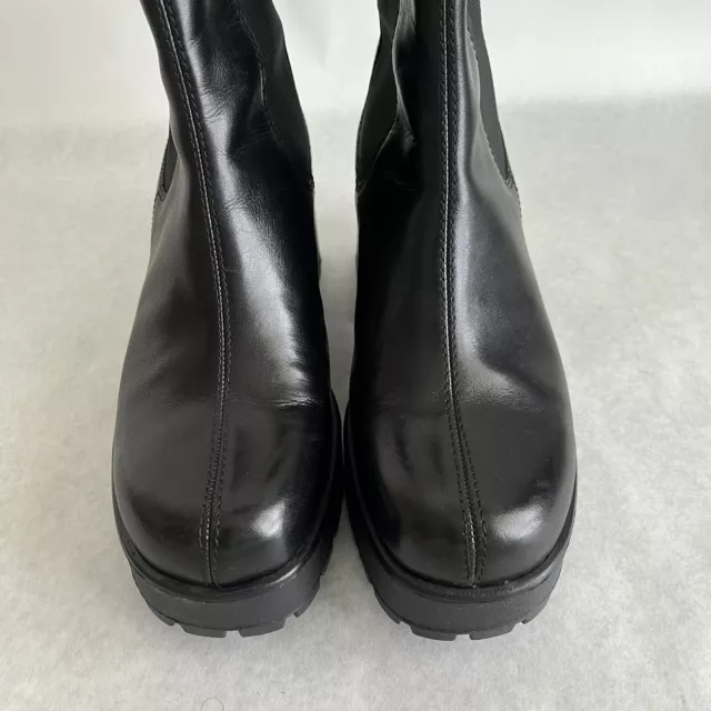 Vagabond Shoemakers Dioon Leather Chelsea Boot Black Women’s 8 Chunky Heel Punk 3