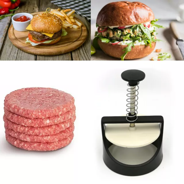 Hamburger Beef Press Maker Non-Stick Burger Cooking Patty Meat Quick Press 10cm