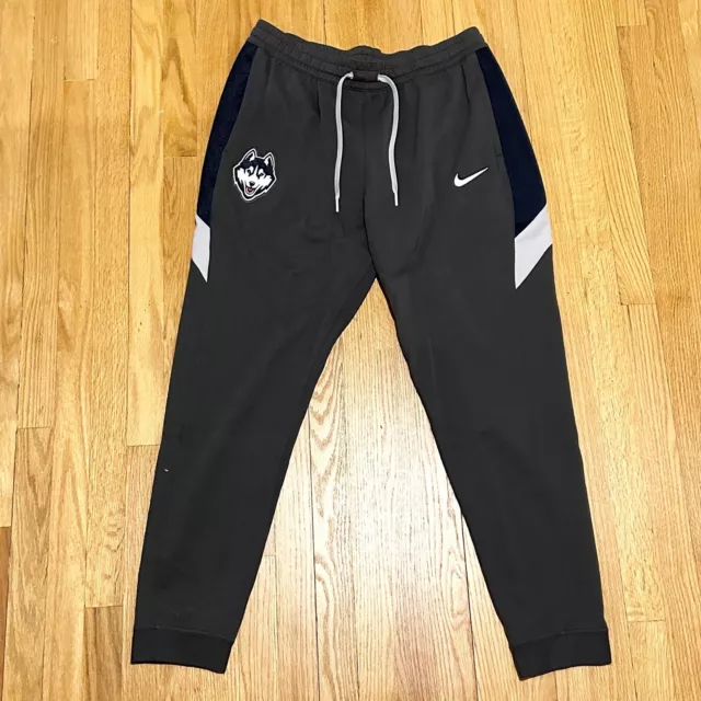 Nike Elite Team Issued UConn Huskies Men’s Size XL Grey Blue Basketball Pants