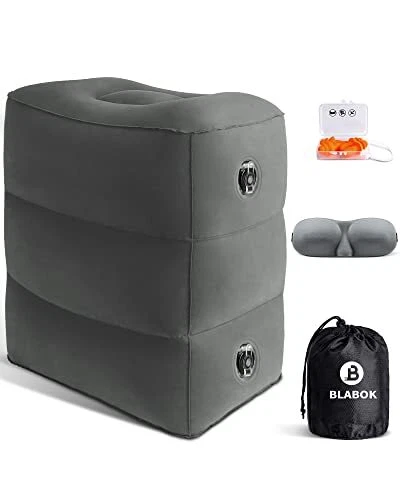 Airplane footrest pillow top