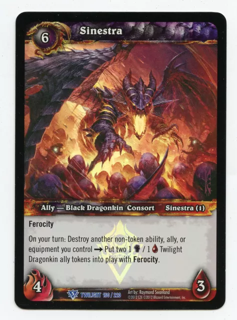 WOW World of Warcraft Sinestra Foil 160/220 Twilight of Dragons