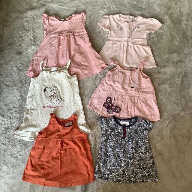 Girls Age 12-18 months summer bundle  X6 -x2 Dresses X4 Tops Next Tu Baby Mac