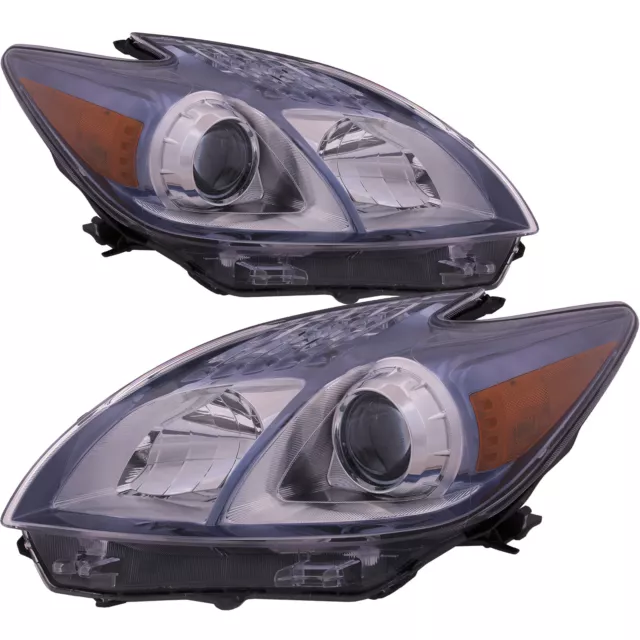 Headlight Pair For 2012-2014 Toyota Prius CAPA Certified Left Right Set