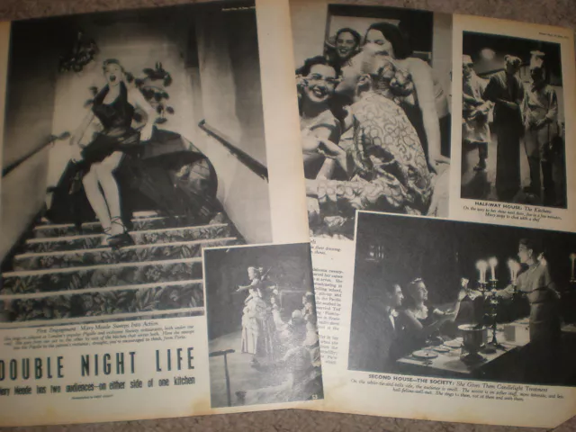 Photo article US actress Mary Meade Pigalle Club London 1952 My ref R