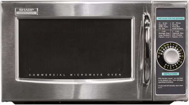 R-21LCFS Medium-Duty Commercial Microwave Oven with Dial Timer, 1000-Watts ,120V