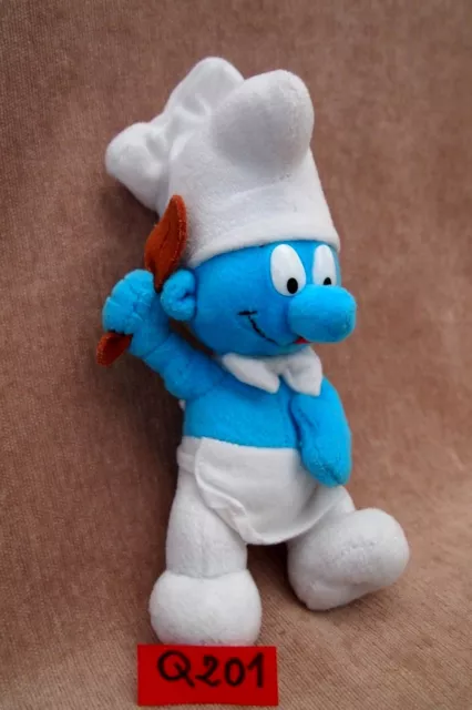 Peluche n°Q201 : SCHTROUMPF cuisinier / SMURFS 20cm  marque FERRERO