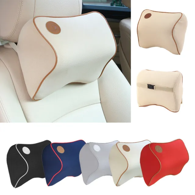 Travel Car Seat Head Neck Rest Memory Pillow Cushion Pad HeadRest BackSupport