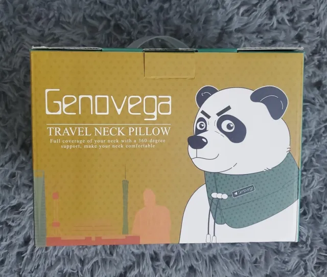 Genovega Travel Neck Pillow w/ Travel Bag Included! Large!