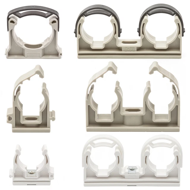 Rohrhalter Und -schellen Aus Kunststoff – Praktische Clips Für Rohre Von 8,5 Bis 110 Mm Durchmesser