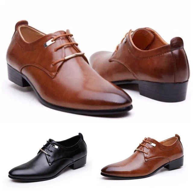 Chaussures élégantes en cuir à lacets pour hommes parfaites pour mariages et