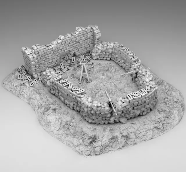 Wargaming Terrain 28mm Bolt Action/Chain of Command Improvised Shelter