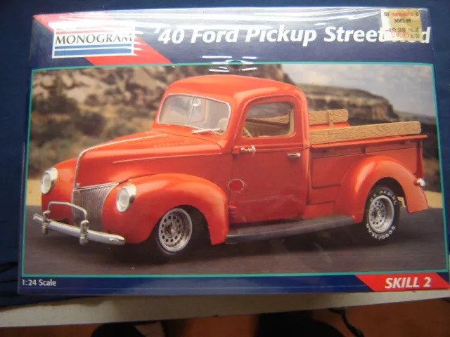 Monogram '40 Ford Pickup Street Rod KIT #2720 Factory sealed