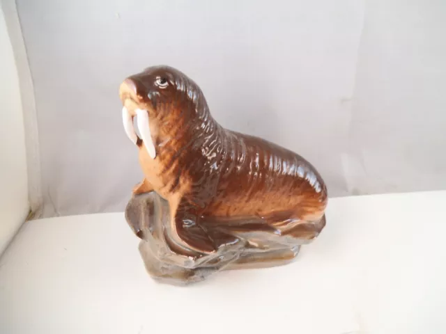 Vintage Made in Japan Walrus on a Rock Figurine Figure