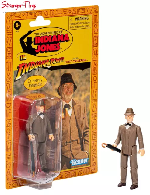 Indiana Jones Henry Sean Connery Retro Collection Last Crusade 3.75 Hasbro HASF6