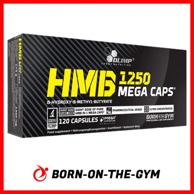 OLIMP HMB Mega Caps 1250 mg Anticatabolic Formula Strenght Lean Muscles 60-240