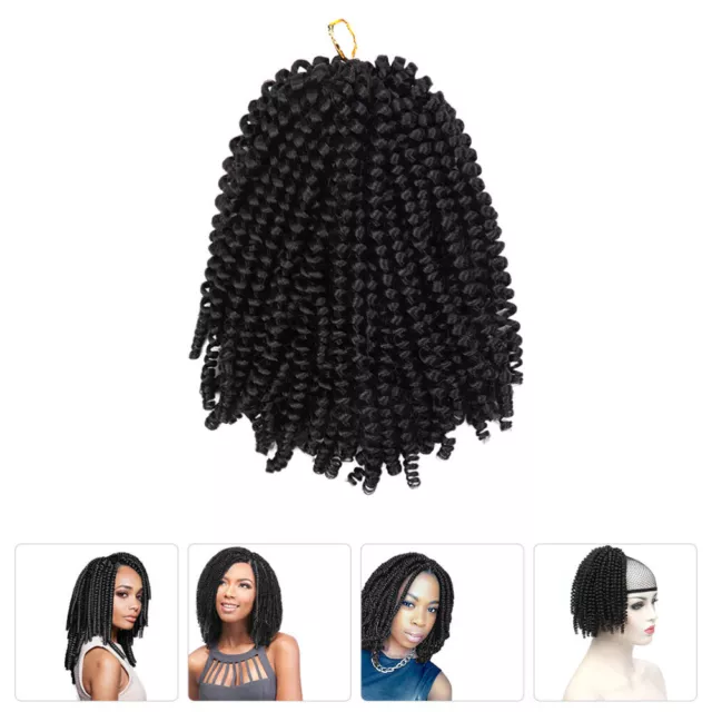 Dreadlock Wig Short Braided Spring Twist Afro Wig for Black Women/Men-