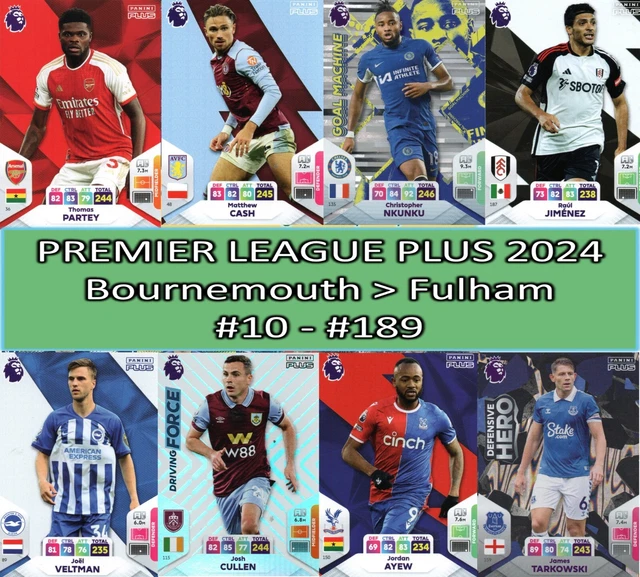 PANINI PREMIER LEAGUE Adrenalyn XL PLUS 2024 Team cards 10 189 £1.
