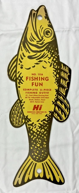 Présentoir Publicitaire Vintage Pflueger 4002 - Comptoir De Pêche - Rare - États-Unis