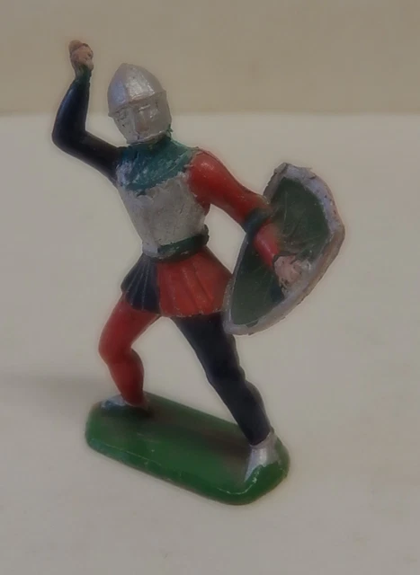 Ancienne Figurine Chevalier Moyen Âge W. Germany - Modèle 10 Incomplet, à Détourner Ou Customiser