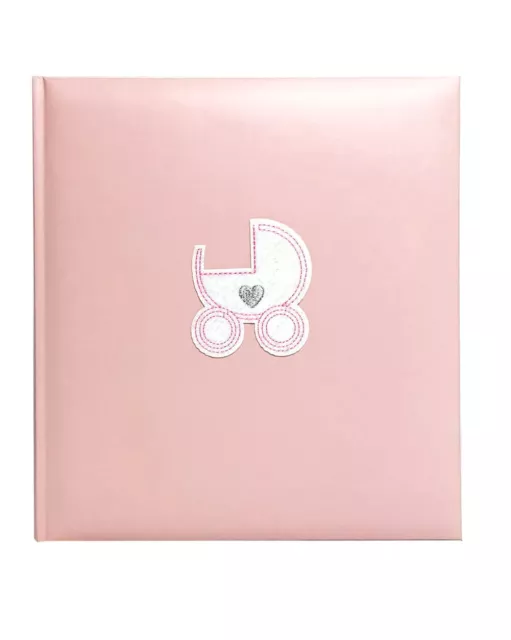 Baby Girl Photo Album Pink Slip In Newborn Gift Keepsake Record Book