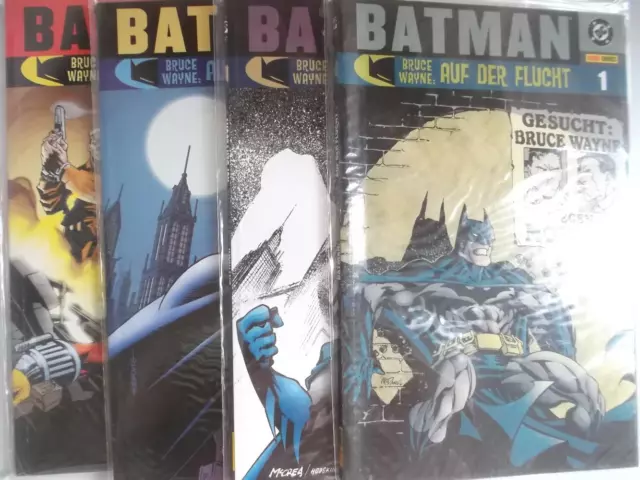 Batman Bruce Wayne Auf der Flucht Bd. 1 2 3 4 komplett Panini 2003 Zustand 1