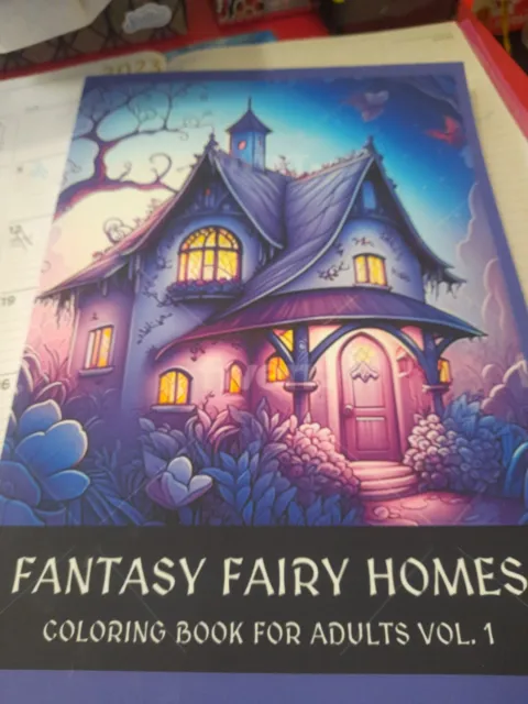 Fantasy Fairy Homes Adult Coloring Book