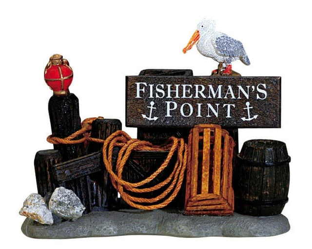 Lemax 2007 By The Sea Plymouth Corners 74623 Fisherman's Point Seaside Adventure