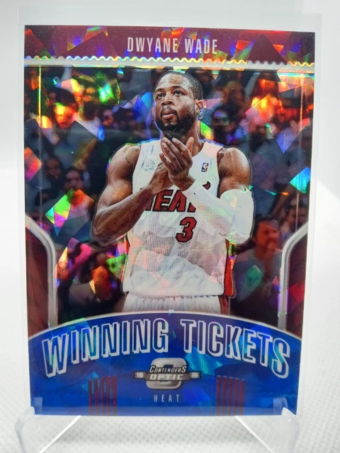 Dwyane Wade 2019-20 Contenders Optic Blue Winning Ticket Cracked Ice