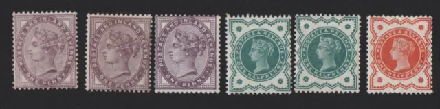 QV Stamps Great Britain SG172 SG197 SG213