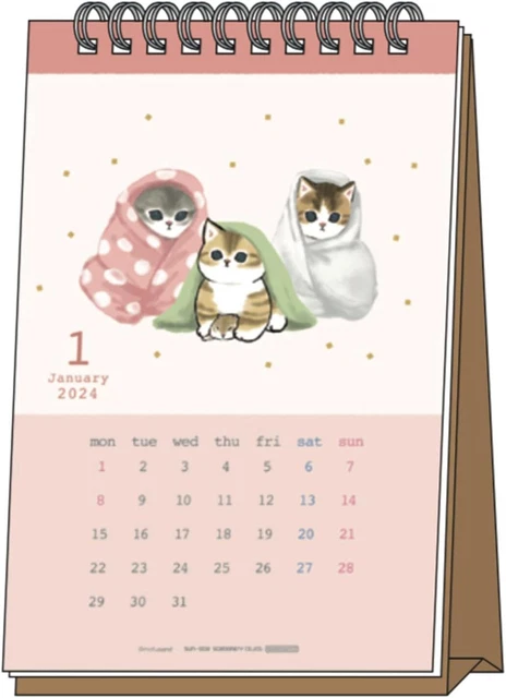 Sunstar stationery mofusand 2024 calendar tabletop mofusando S8520623 Japan