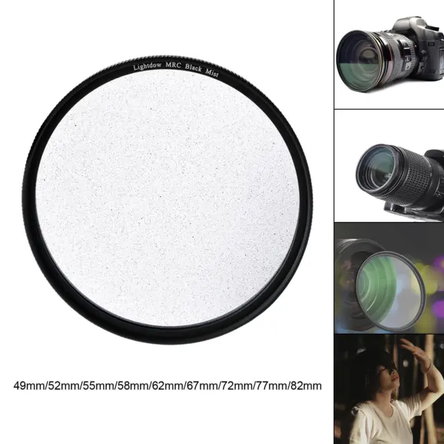 1/2 Black Mist Diffusion Lens Filter Double Face 18 Layer Coating Imperméable