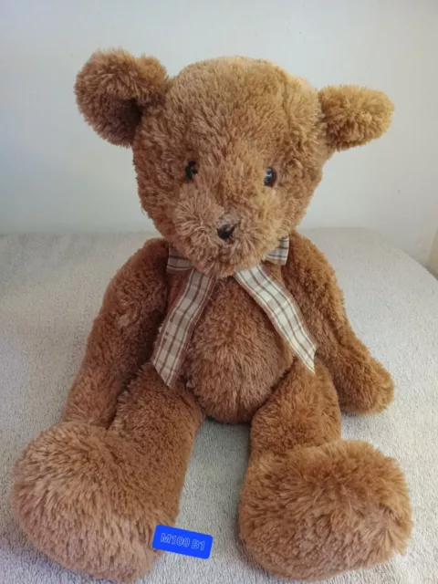 RUSS Berrie Tan  Teddybear Plush Stuffed Animal  Applause 14” Y2K Cozy Campfire