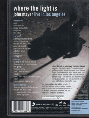 john mayer where the light is live los angeles 2008 john mayer where the light is live los angeles 2008