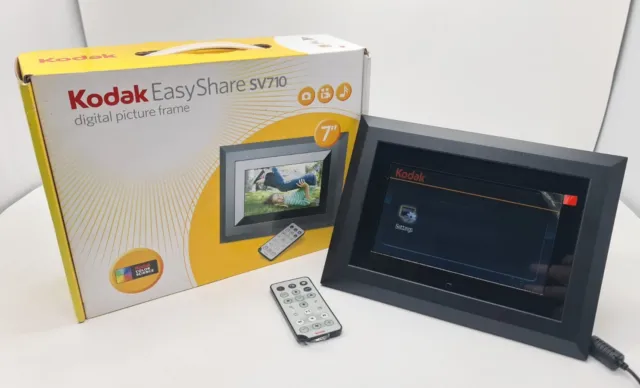 Kodak EasyShare SV710 7" Digital Picture Frame Boxed With Accessories