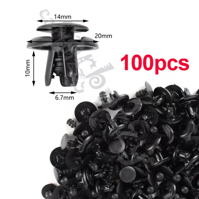 Fender Splash Shield Clips Push Pin Fastener Retainer For Honda Mitsubishi Mazda